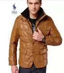 ralph lauren doudoune polo hommes nouveaux cuir casual promotions jaune